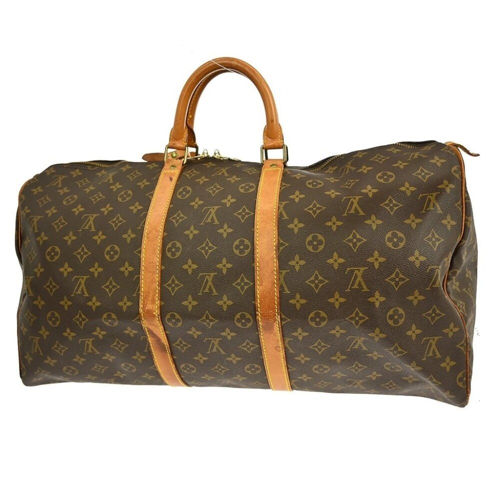 BUYIT LOUIS VUITTON KEEPALL 55 TRAVEL HANDBAG MONOGRAM M41424 MI873 YQ05569 - Picture 2 of 14